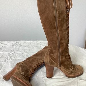 Michael Kors Suede Lace up Boots